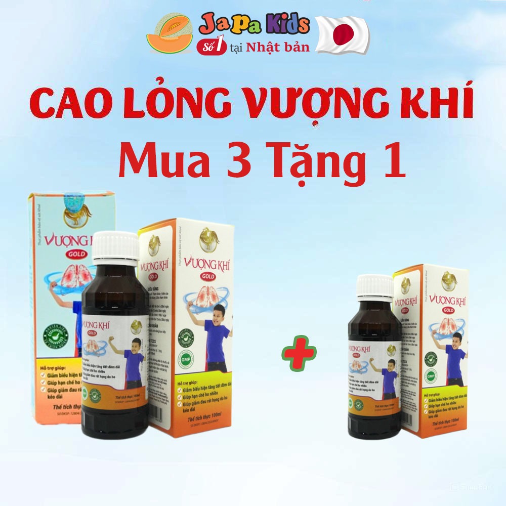 Ảnh Cao Lỏng Vượng Khí Gold Hỗ Trợ Giảm Ho Tiêu Đờm Tăng Đề Kháng Chính Hãng Japa Kids 1