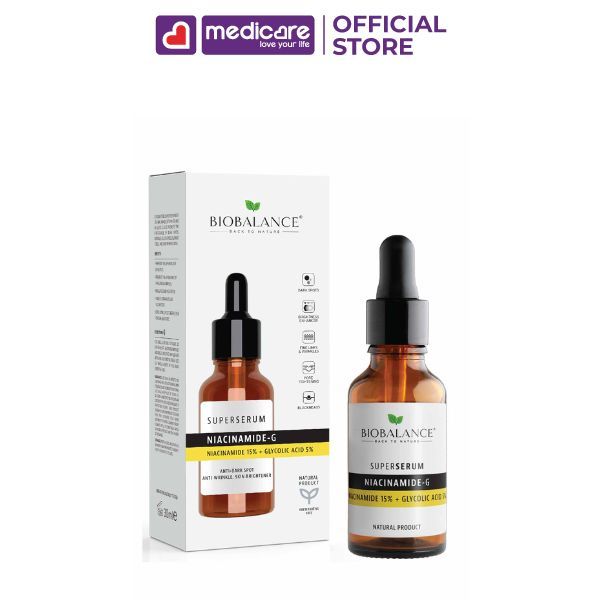 Serum BIOBALANCE sáng da, kiềm dầu, săn chắc, phục hồi chuyên sâu 30ml