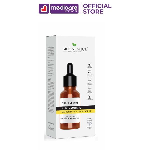 Serum BIOBALANCE sáng da, kiềm dầu, săn chắc, phục hồi chuyên sâu 30ml