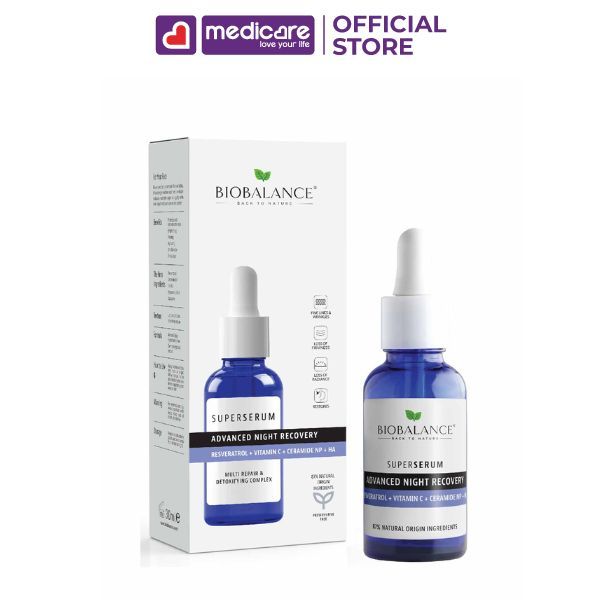 Serum BIOBALANCE sáng da, kiềm dầu, săn chắc, phục hồi chuyên sâu 30ml