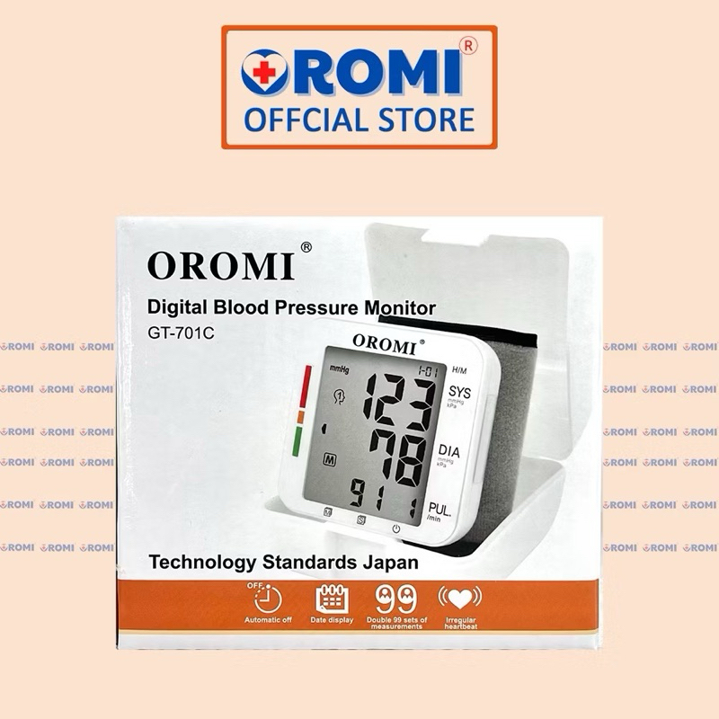 Máy đo huyết áp điện tử cổ tay OROMI GT-701C
