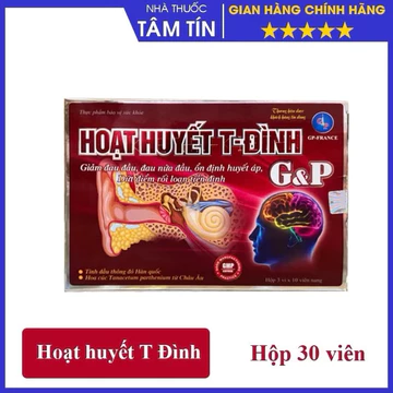 [CHÍNH HÃNG] Hoạt Huyết T-Đình cải thiện rối loạn tiền đình - Hộp 30v