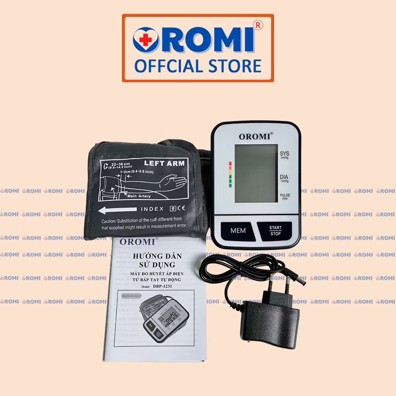 DBP-1231 - Máy Đo Huyết Áp Điện Tử OROMI - Trợ Lý Ảo Tiếng Việt