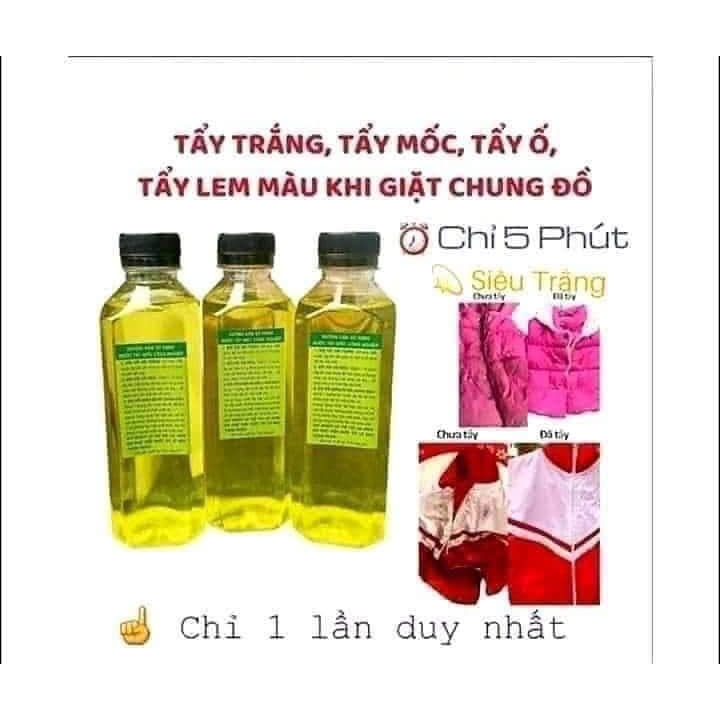 CHAI 350ML TẨY MỐC QUẦN ÁO TRẮNG, TẨY VẾT BẨN SIÊU HIỆU QUẢ