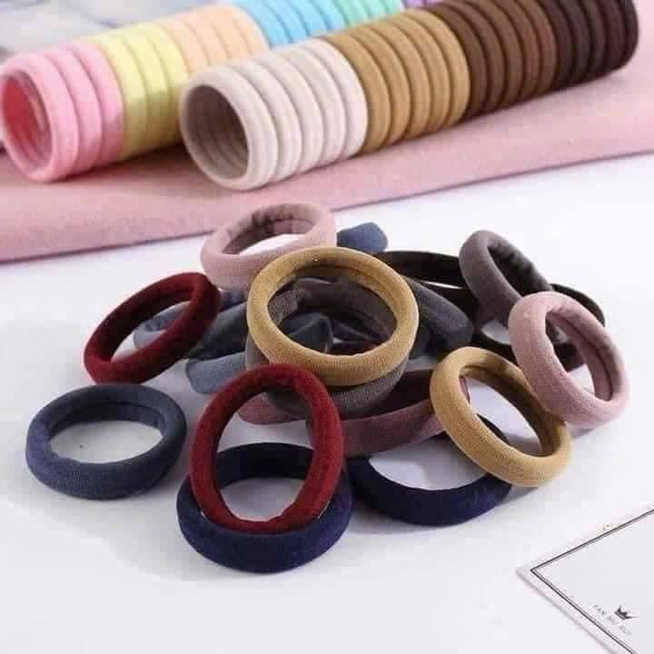 ỐNG 20 CHUN BUỘC TÓC CHUN MỀM KHÔNG CẮN TÓC SIÊU TIỆN DỤNG