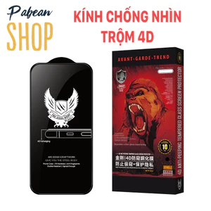 Kính Cường Lực iPhone CHỐNG NHÌN TRỘM kk4D - 360 Độ KO HỘP cho iPHONE 7 đến 17 Pro Max