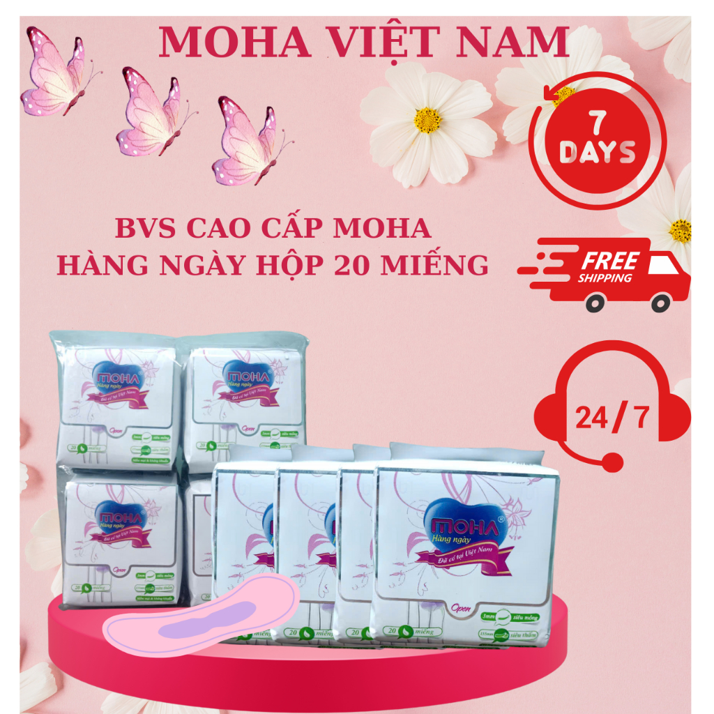 BVS hàng ngày MOHA cao cấp hộp 20 miếng
