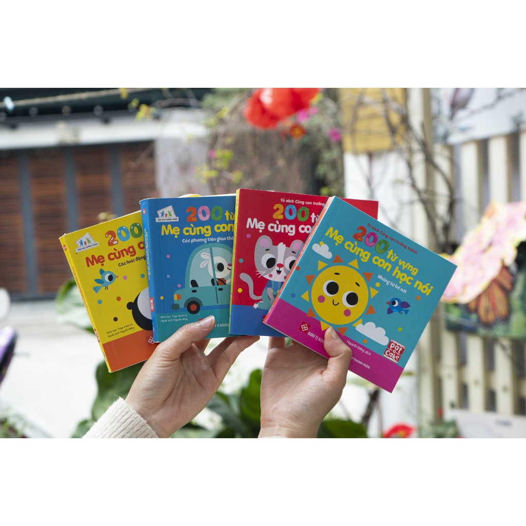 Ảnh Sách - 200 từ vựng mẹ cùng con học nói trọn bộ 4 cuốn - Đinh Tị Books 1