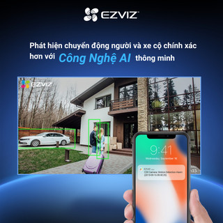 Camera WIFI EZVIZ H3 2K(3MP) & 3K(5MP), Ghi Hình Màu Ban Đêm, Đàm Thoại, Chống Nước 67