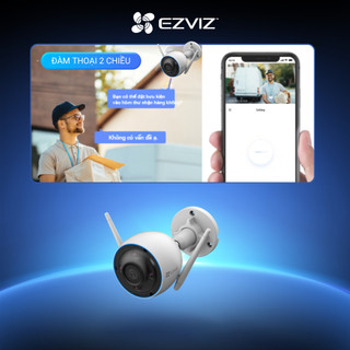 Camera WIFI EZVIZ H3 2K(3MP) & 3K(5MP), Ghi Hình Màu Ban Đêm, Đàm Thoại, Chống Nước 67