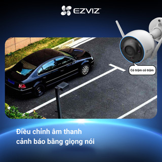 Camera WIFI EZVIZ H3 2K(3MP) & 3K(5MP), Ghi Hình Màu Ban Đêm, Đàm Thoại, Chống Nước 67