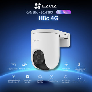 Camera EZVIZ  H8C 3MP SIM 4G Ngoài Trời, Báo Động Đàm Thoại 2 Chiều, Màu Ban Đêm, Báo động còi hú và đèn chóp