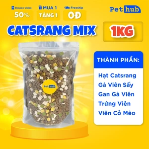 Hạt CATSRANG Mix Thịt Sấy Khô, Thức Ăn Cho Mèo, Giảm Rụng Lông, Hỗ Trợ Tiêu Hoá Cho Mèo Kén Ăn