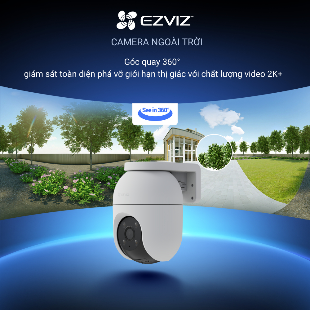 Ảnh Camera WI-FI Ngoài trời EZVIZ C8c 4MP Ghi hình màu ban đêm, Đàm thoại 2 chiều, Phát hiện người và xe, Đèn báo động 2