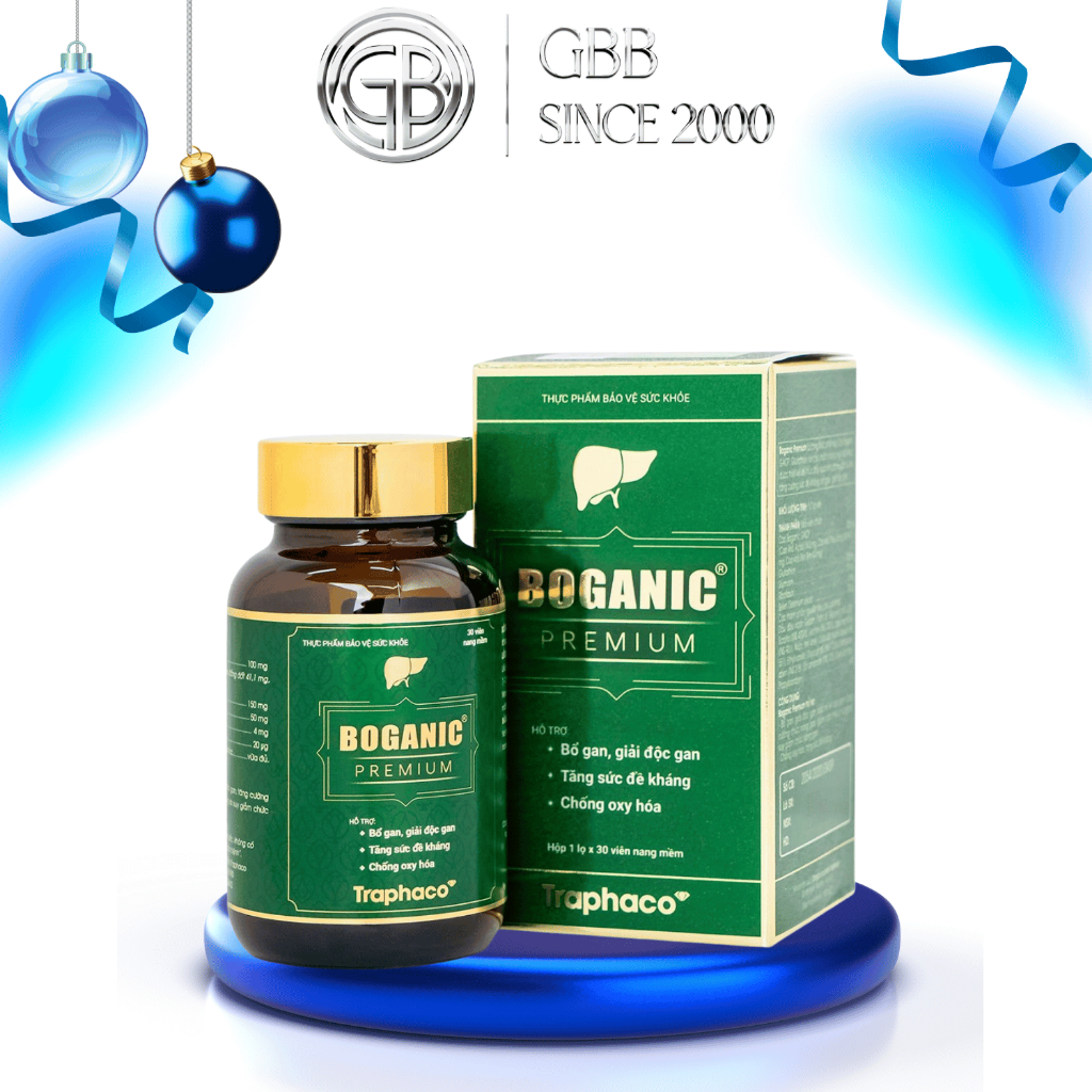 Bổ Gan Cao Cấp Boganic Premium Traphaco Giúp Hỗ Trợ Thải Độc Gan Mát ...