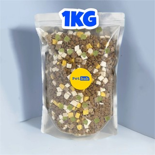 [1KG] Hạt CATSRANG Mix Thịt Sấy Khô, Thức Ăn Cho Mèo, Giảm Rụng Lông, Hỗ Trợ Tiêu Hoá Cho Mèo Kén Ăn