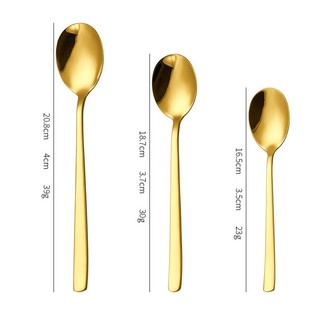 ( Muỗng hàn ) Muông ăn cơm  ăn canh cán dài  bản tròn lớn inox xịn 304 có 2 màu vàng và bạc