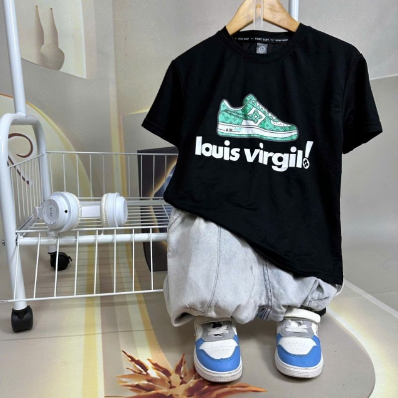 Áo phông bé trai size đại từ 25-45kg chất cotton tàu mát nhẹ