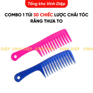 Lược cào,lược chải tóc răng thưa to,lược hoa có cán cầm tay chất bền đẹp,nhiều màu,lược bí chải chấy