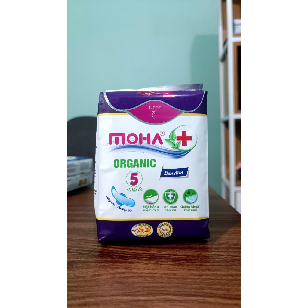 Băng vệ sinh ban đêm MOHA cao cấp hộp 5 miếng