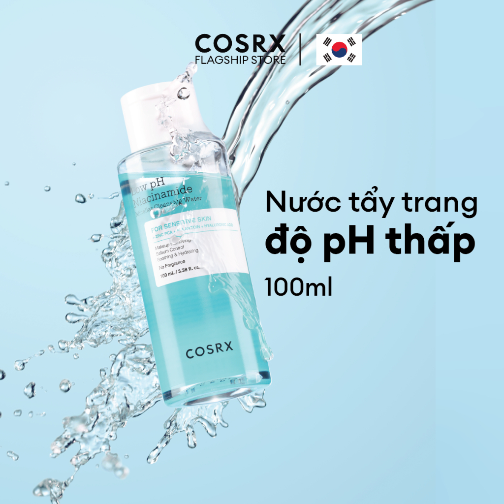 Ảnh Combo Low pH Mini Làm Sạch Da Nước Tẩy Trang Niacinamide 100ml Sữa Rửa Mặt Tràm Trà 50ml 2