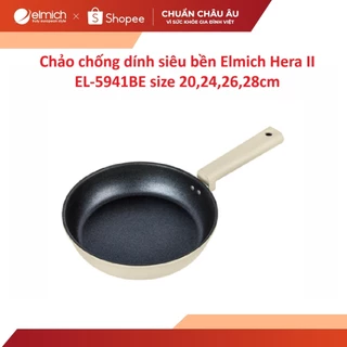 Chảo chống dính siêu bền Elmich Hera II EL-5941BE size 20,24,26,28cm