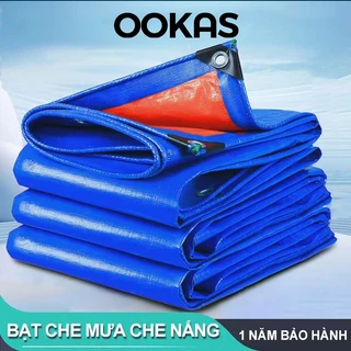 OOKAS  [Loại Dày] Bạt  che mưa Che Nắng Bạt che mưa nắng may viền đóng khoen