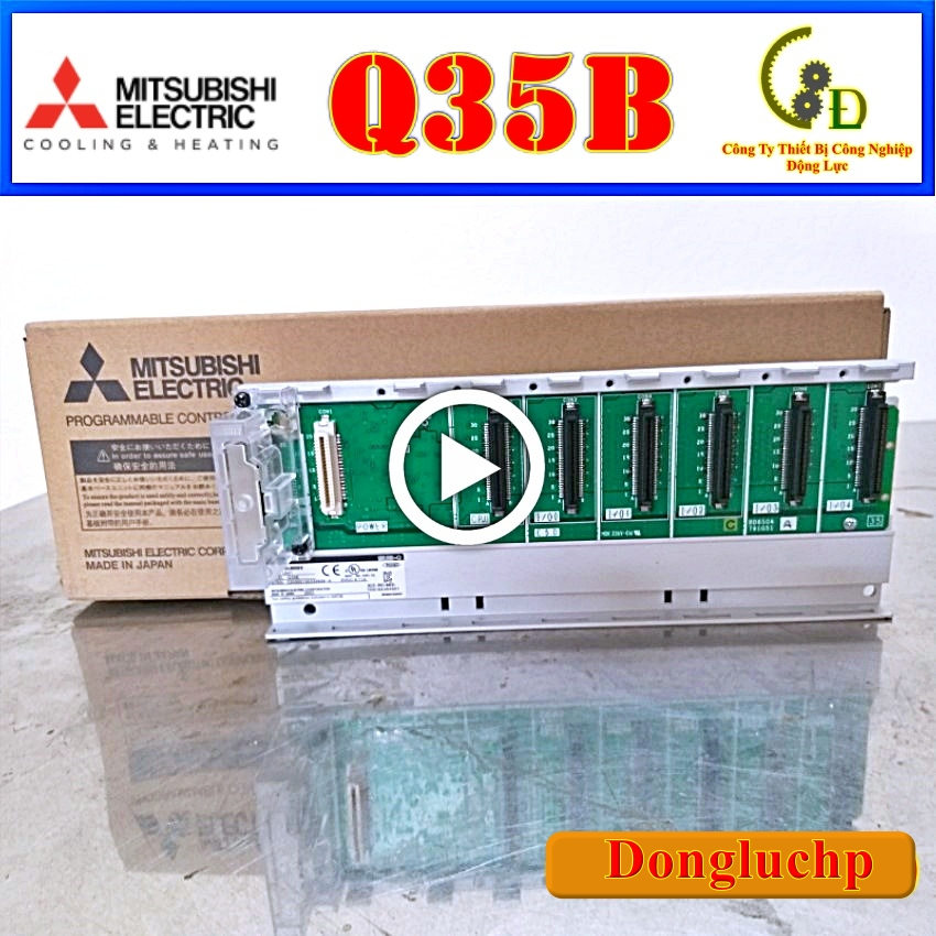 Main base chân đế PLC Q35B Mitsubishi số khe cắm I/O Module 5 Slots ...