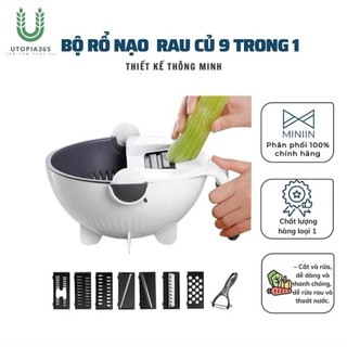 Bộ bào rau củ quả đa năng cao cấp 5/9 lưỡi dao, INOX 304 không gỉ
