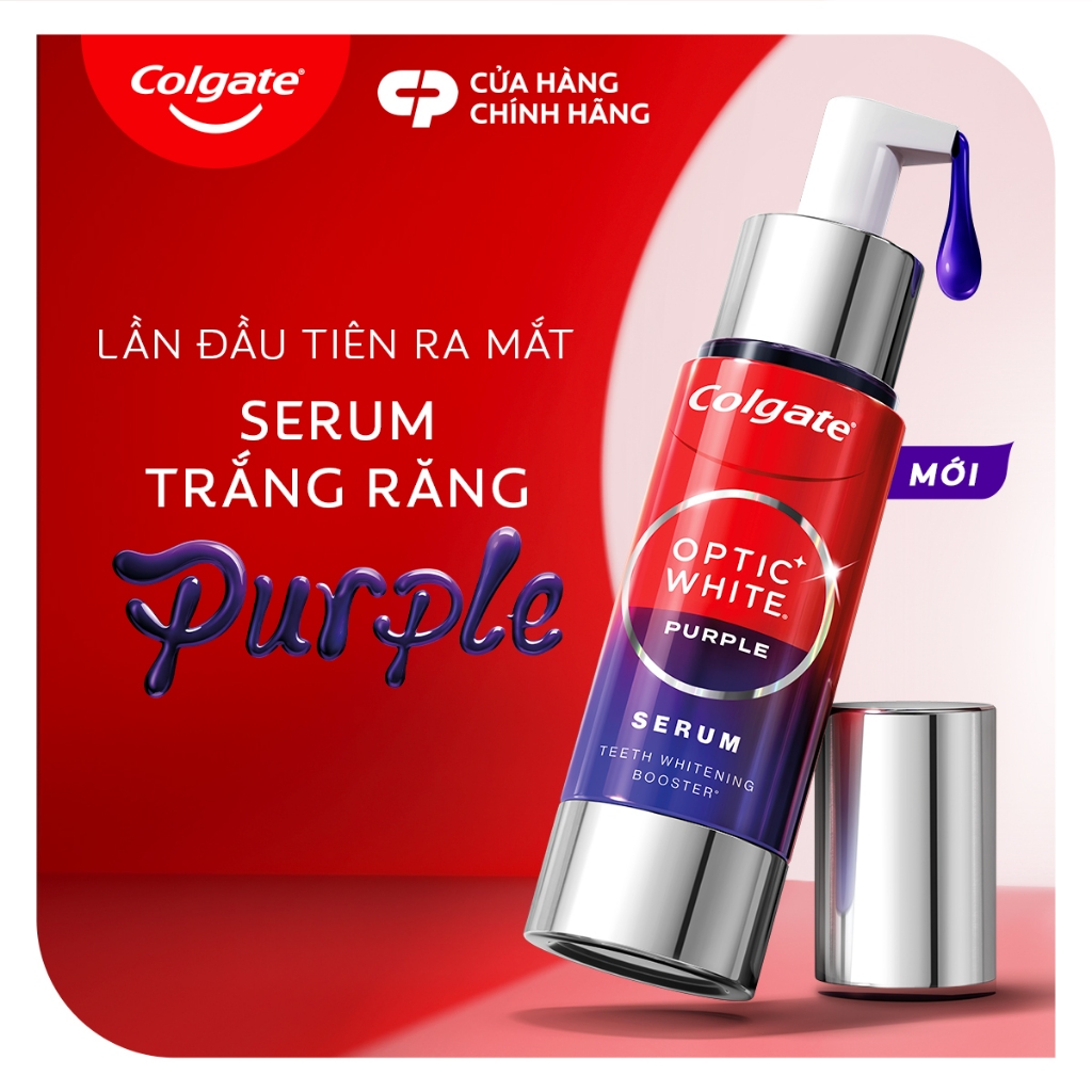 Ảnh Tinh chất trắng răng tăng cường Colgate Optic White Purple Serum-Trung hòa sắc vàng, rạng rỡ tức thì 40ML 3