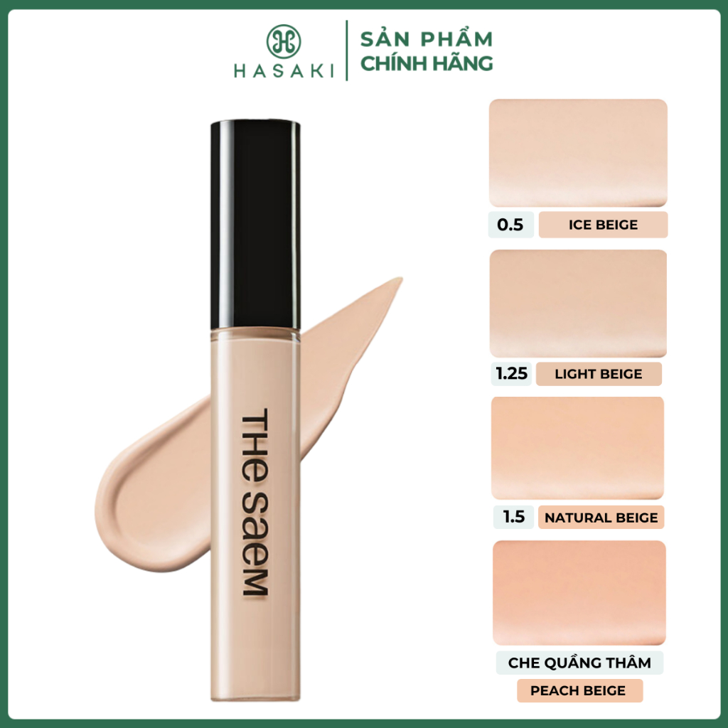 Kem Che Khuyết Điểm The Saem Cover Perfection Tip Concealer 9.5g