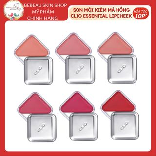 Son Dưỡng - Má Hồng Dạng Kem Clio Essential Lipcheek Tap Tiện Lợi Màu Đẹp Tự Nhiên - Bebeau