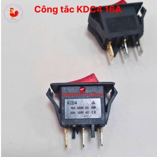 Công Tắc Bập Bênh 3 chân KCD 16A 250V kích thước 31 x 15 mm