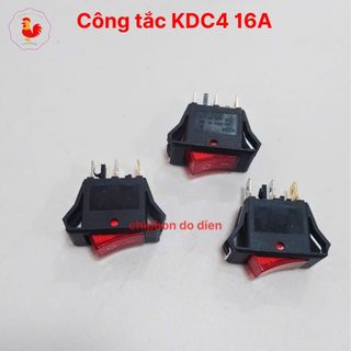 Công Tắc Bập Bênh 3 chân KCD 16A 250V kích thước 31 x 15 mm