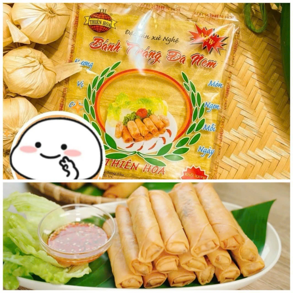 Bánh tráng đa nem Hà Nội 100gr (22 lá) - Bánh đa nem nghệ an -Bánh cuốn ...