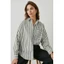 Áo sơmi oversize sọc nữ ZR*