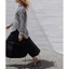 Áo sơmi oversize sọc nữ ZR*
