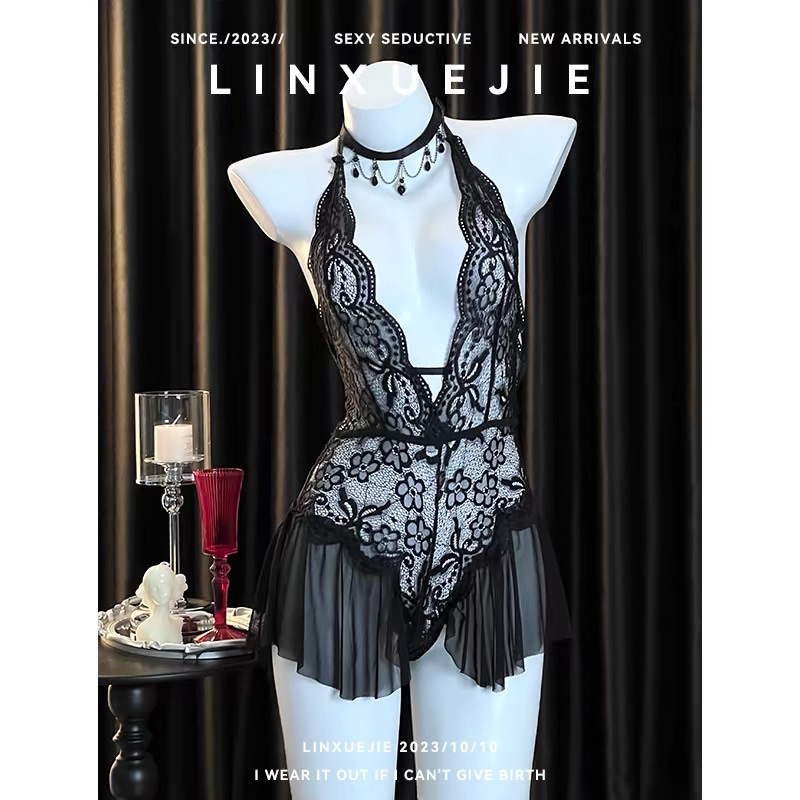 Suit body váy ngủ sexy quyến rũ váy ngủ gợi cảm xuyên thấu hàng Quảng Châu cao cấp HV228