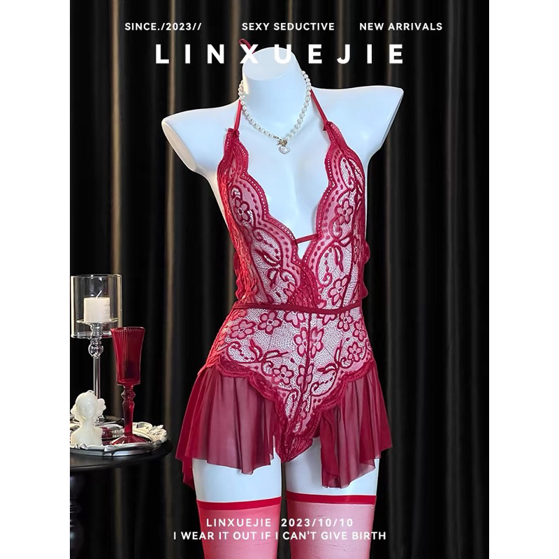 Suit body váy ngủ sexy quyến rũ váy ngủ gợi cảm xuyên thấu hàng Quảng Châu cao cấp HV228
