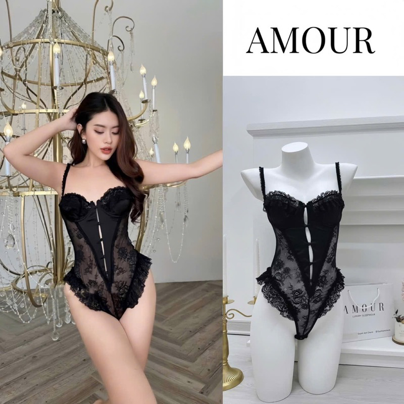 Suitbody váy ngủ sexy xuyên thấu quyến rũ gợi cảm HV240