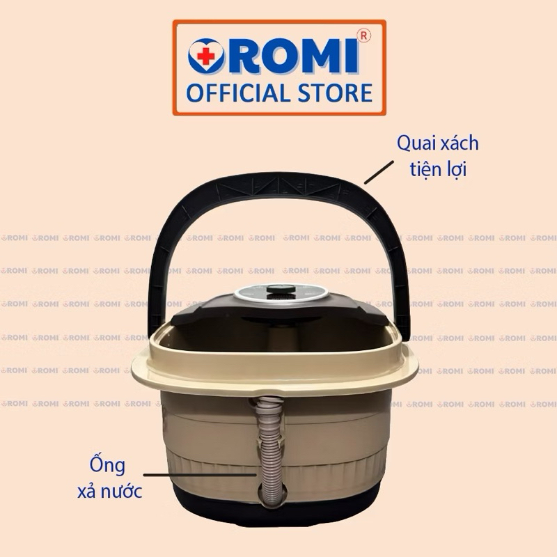 Bồn ngâm chân massage OROMI ORM-528D - Máy mát-xa chân cao cấp có sục khí