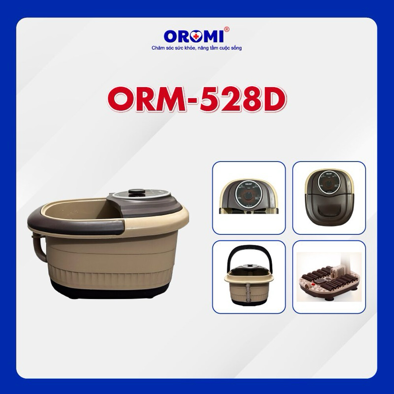 Bồn ngâm chân massage OROMI ORM-528D - Máy mát-xa chân cao cấp có sục khí