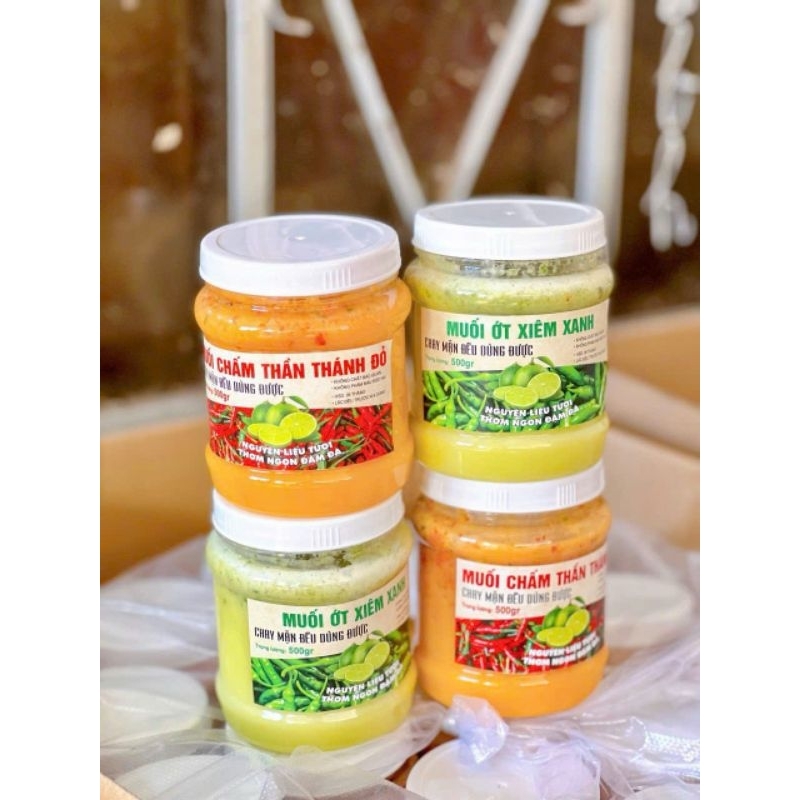 COMBO 2 HỘP MUỐI CHẤM HẢI SẢN THẦN THÁNH DÀNH CHO CÁC CHẤM CÁC MÓN NƯỚNG. CHẤM GÌ CŨNG NGON ( HỘP 500GR)