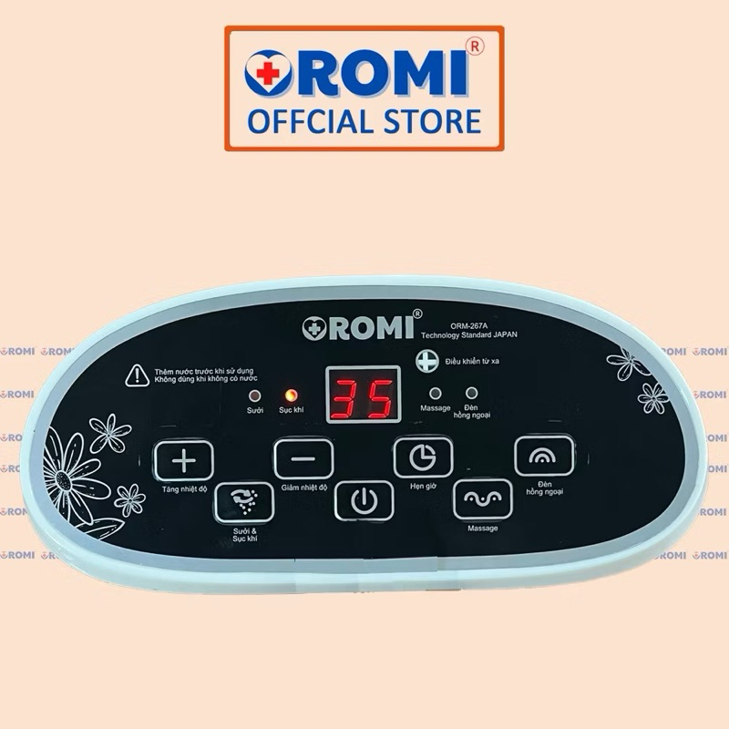 ORM-267A - Bồn/Máy Ngâm Chân Massage