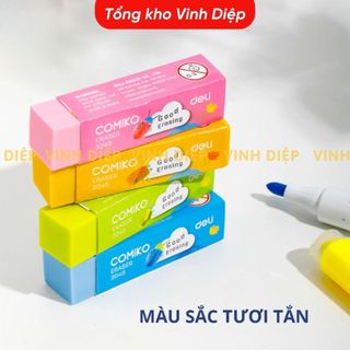 Một cục Gôm Tẩy Chì Deli - Nhiều Màu - Tẩy sạch, ít vụn, không mòn giấy H349