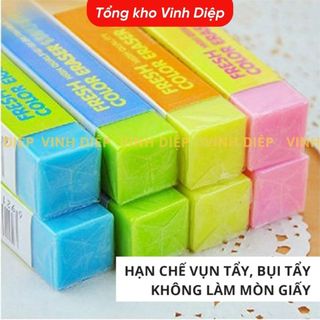 Một cục Gôm Tẩy Chì Deli - Nhiều Màu - Tẩy sạch, ít vụn, không mòn giấy H349