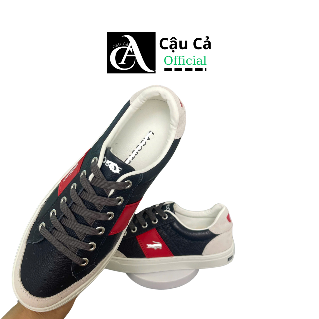 Giày thể thao Cá Sấu   mới tinh màu xanh - Đen - Da bò thật - ( FULL BOX ) ss2024
