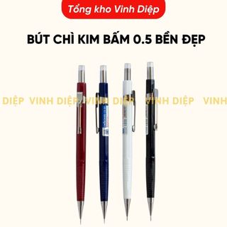 Bút chì kim bấm HB 0.5 bền đẹp, hộp ruột ngòi chì kim Tổng Kho Hoài Đức