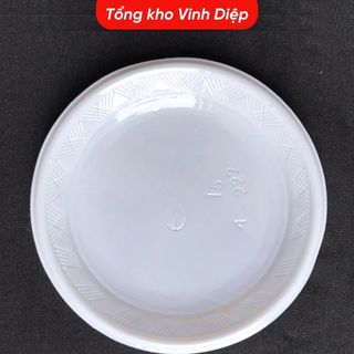 Đĩa Nhựa Dùng 1 Lần QQ Túi 50 Chiếc - Đủ Kích Cỡ Đựng Đồ Ăn Tiệc Dã Ngoại