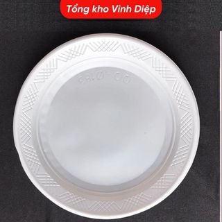 Đĩa Nhựa Dùng 1 Lần QQ Túi 50 Chiếc - Đủ Kích Cỡ Đựng Đồ Ăn Tiệc Dã Ngoại